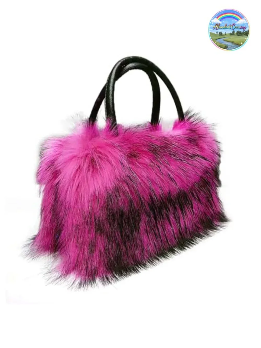 Faux Fur Fluffy Tote Bag Shoulder Satchel for Women Mom Bridesmaids